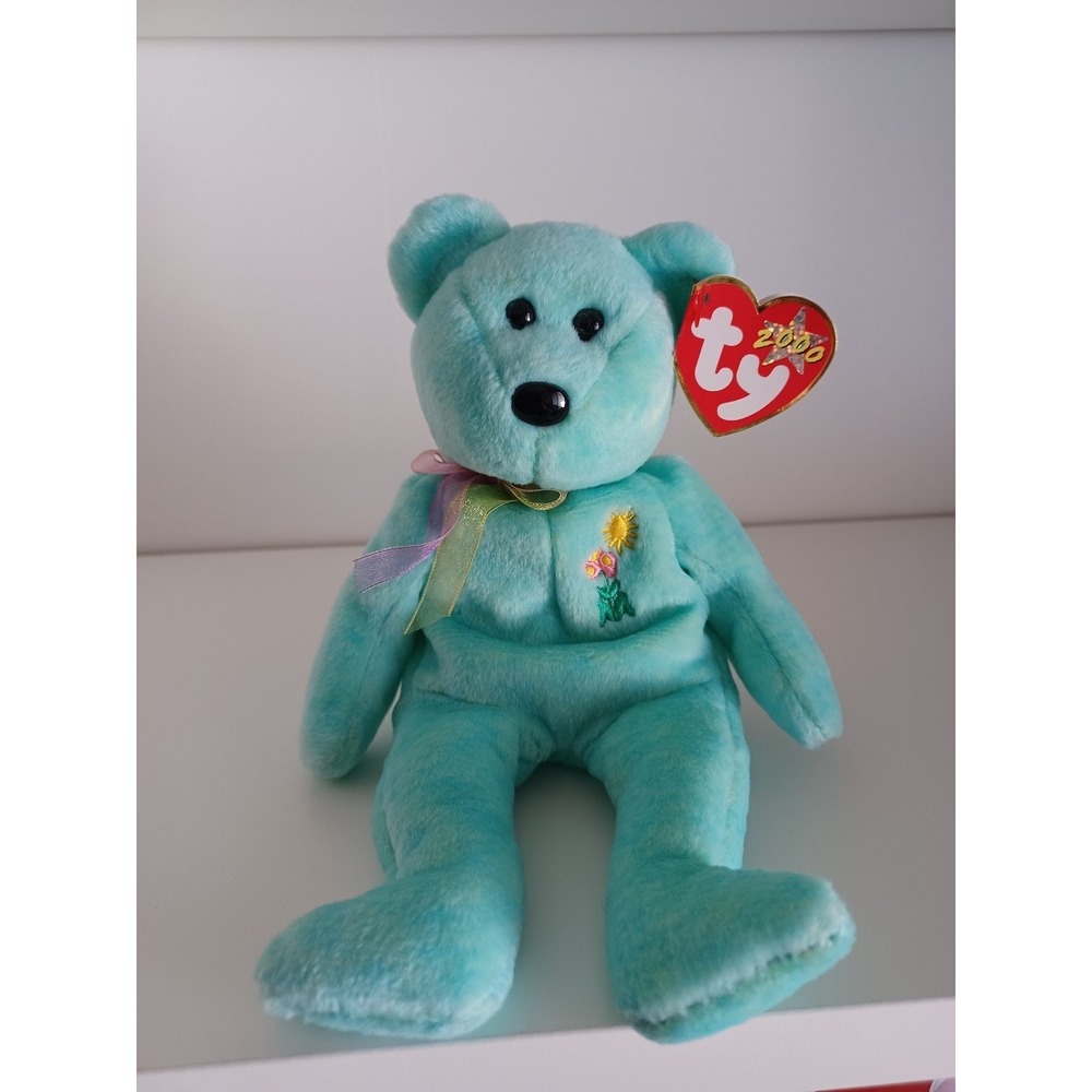 Vintage Ariel The Bear Ty Beanie Baby Plush Stuffed Animal Collectible Toy